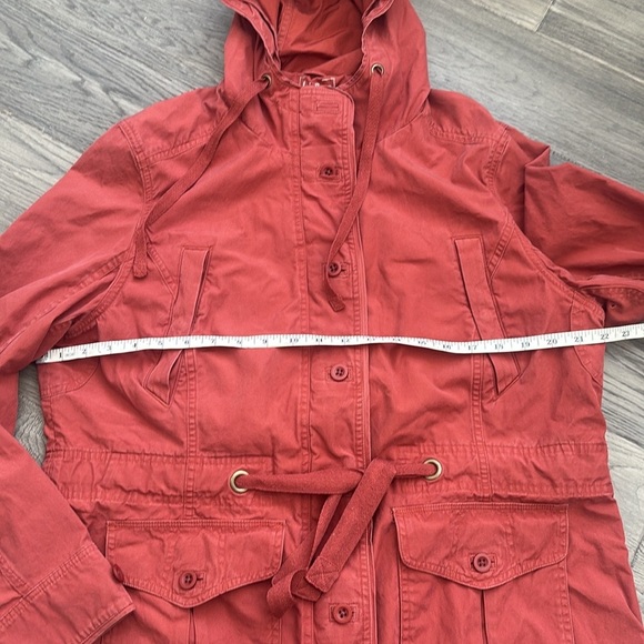 L.L. Bean | Coral Orange 100% Cotton Light Weight Jacket Size Large - Picture 7 of 12